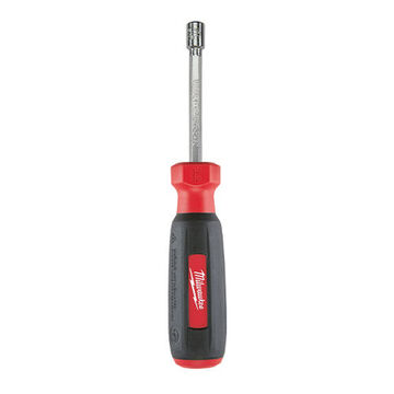 Hollow Shaft Nut Driver, Alloy Steel, 5.5 mm Size, Hex Shank, 7 in OAL, Chrome Plated