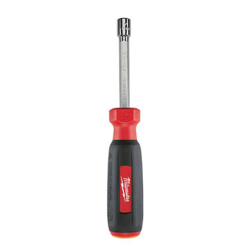 Magnetic Nut Driver, Alloy Steel, 7 mm Size, Hex Shank, 7 in OAL, Chrome Plated