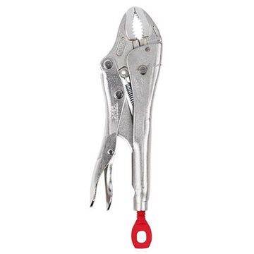 Plier Locking, 1-7/8 In Capacity, Curved, Chrome Alloy Steel Jaw, 5 In Lg