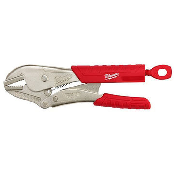 Locking Plier, 1-7/8 in Capacity, Straight, Chrome Alloy Steel Jaw, 10 in lg