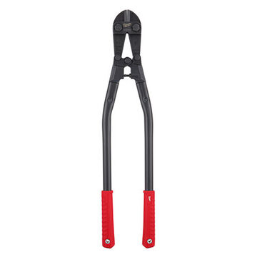 Sharpenable Bolt Cutter, Forged Steel Blade, 1.25 in Jaw, 1/2 in Capacity, 31.25 in OAL