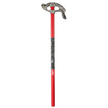 Conduit Bender, Aluminum Body, Steel Handle, 30/45/60/90 deg Bkade Angle, Double Bolted Handle, Black, Red