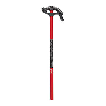 Conduit Bender, Iron Body, Steel Handle, 30/45/60/90 deg Bkade Angle, Double Bolted Handle, Black, Red, Capacity 3/4 in
