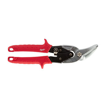 Aviation Snip Set, Steel/Plastic, 10 in lg, Red