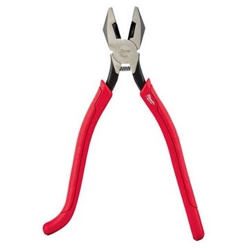 Comfort Grip Ironworker's Linemans Plier, 1-1/4 in Capacity, 1/2 in wd, 1-1/4 in lg, 5/8 in thk Jaw, Iron Carbide, 4-1/4 in lg