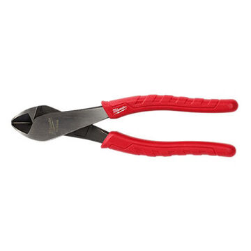 Angle Head Cutting Plier, 3/4 in Capacity, Steel, 8 in lg