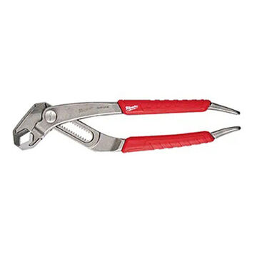 Tongue & Groove Plier, Jaw Alloy Steel, Red Color, Polished Finish, 1/4 in wd, 1-1/4 in lg Jaw Size, 8 in OAL