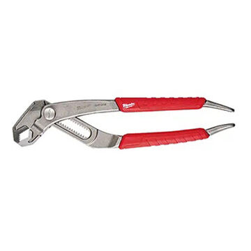 Plier Tongue & Groove, Jaw Alloy Steel, Red Color, Polished Finish, 1/4 In Wd, 1-1/4 In Lg Jaw Size, 8 In Oal