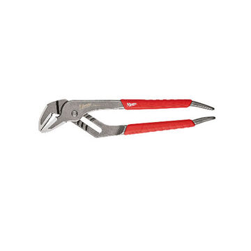 Plier Tongue & Groove, Alloy Steel Jaw Material, Red Color, Polished Finish, 1/2 In Wd, 1-1/2 In Lg Jaw Size, 12 In Oal