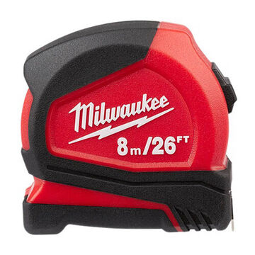 Measuring Tape Compact, Yellow, Plastic, 8 M