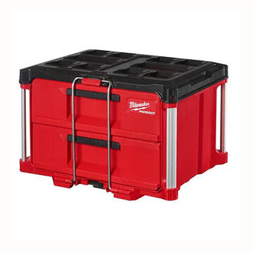 Tool Box Modular, Polypropylene, 22.2 In Wd, 16.3 In Dp, 14.3 In Ht, Red