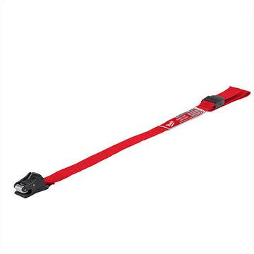 Clip Lanyard, Nylon and Rubber, 0.6 in wd, 16.7 in lg, Red, For Hard hat