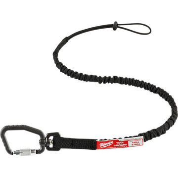 Tool Lanyard, Nylon And Rubber, 15 Lb Capacity, 36.3 In Oal, Gray, 6/pk