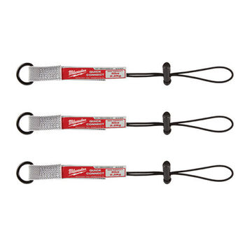 Tool Lanyard, Nylon and Rubber, 5 lb Capacity, 11-3/10 in oal, Gray