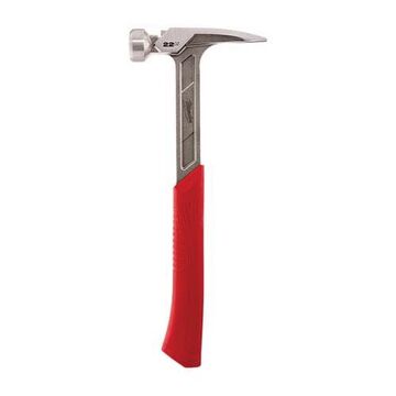 Framing Hammer, Smooth Face Type, Head Weight: 22 oz, Forged Steel, 15 in OAL, I-Beam Handle