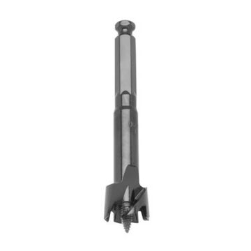 Drill Bit Selfeed Hex Shank, 7/16 In Shank, 1-1/8 In Dia, 6 In Lg, Steel