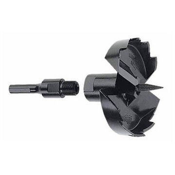 Drill Bit Selfeed Hex Shank, 3 In Shank, 3 In Dia, 6 In Lg, Steel