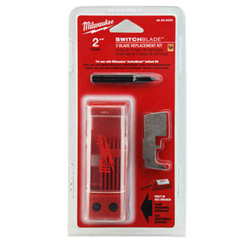 Kit Blade Replacement Hardened Steel, 2 In Dia, 3/pack