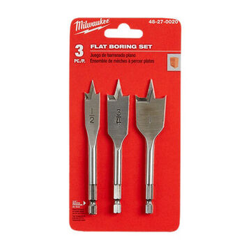 Set Stubby Boring, Carbon Steel, 4.5 In Oal, 1/4 In Quick-change Hex Shank, Flat Flute