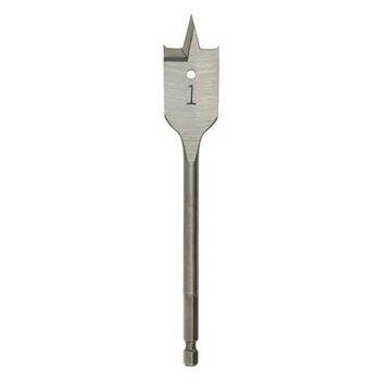 Bit Stubby Boring, High Carbon Steel, 3/8 In Dia, Flat Flute, 6 In Oal