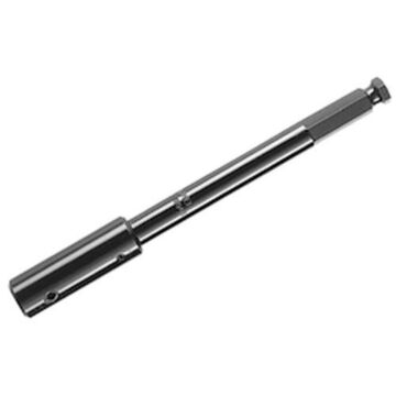 Extension Drill Bit, Carbon Steel, 12 In Length, 3/8 In Shank, For 3/8 In Hex Shank Hole Saw Arbors