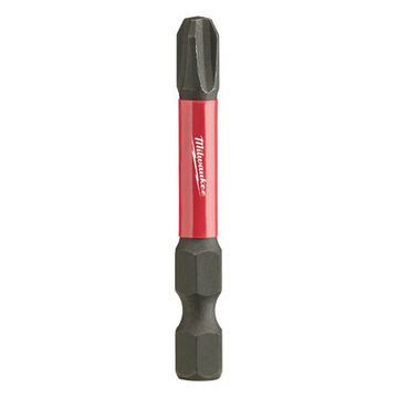 Impact Screwdriver Bit, No. 3, 2 in lg, Phillips, Alloy Steel