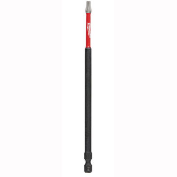 Screwdriver Power Bit, Alloy Steel, 1/4 in Hex Drive/Shank, 6 in oal, T15 Torx Point