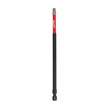Bit Single End Power, Steel, T30 Size, Torx, 6 In Oal, Black Oxide