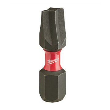 Bit Single End Insert, Alloy Steel, Phillips #1 Point Size 1 In Lg, 1/4 In Hex Shank, Black Phosphate