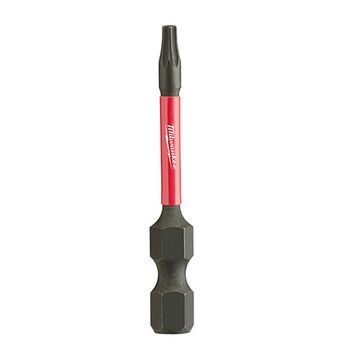 Single End Power Bit, S2 Alloy Steel, T10 Size, Torx, 2 in OAL, Black Phosphate