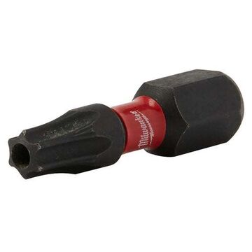 Bit Set Single End Insert, Alloy Steel, 1 In Lg Bit, Torx Drive, Black Phosphate
