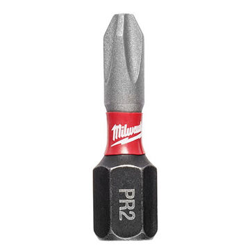 Bit Single End Impact, Alloy Steel, Headlok Point Size, 2 In Lg, 1/4 In Hex Shank, Black Oxide Finish