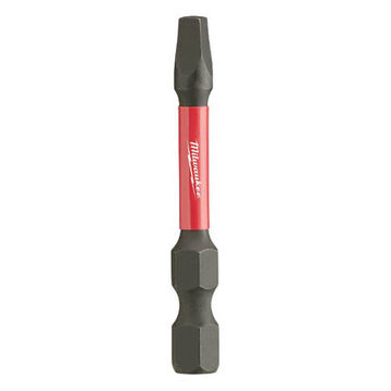 Bit Impact Screwdriver, No. 3, 2 In Lg, Square, Alloy Steel