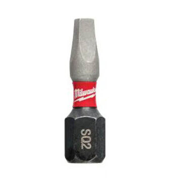 Bit Impact, Alloy Steel, No.2 Drive Size, 1 In Lg, Black