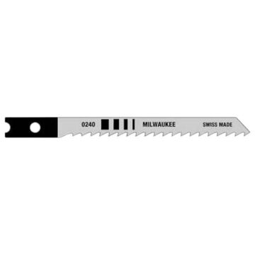 Heavy-Duty Jig Saw Blade, 8T, 3-1/8 in lg, High Carbon Steel