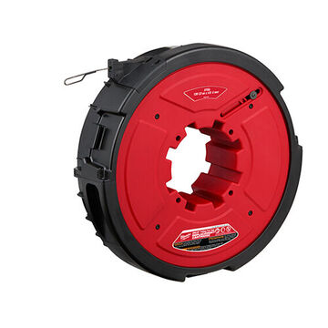 Tape Pulling Fish Replacement Cartridge, Steel, 3.7 In Wd, 13.2 In Lg, 13.1 In Ht, 1/8 In Dia, 120 Ft Lg Tape
