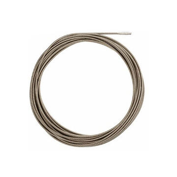 Drop Head Drain Cleaning Cable, Steel, 5/16 in Dia, Drop Head Connection, 1-1/4 to 2-1/2 in Capacity, Steel, 75 ft Maximum Run