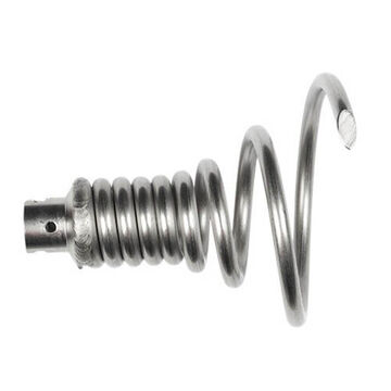 Auger Flexible Funnel, Steel, For M18 Sectional Machine, Rust Guard Plated