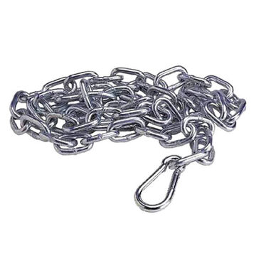 Replacement Safety Chain, Metal, 6 in lg, 3/4 Ton Capacity, Silver
