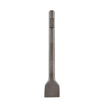 Scraping Chisel, 3/4 in Hex Shank, Bull Point, High Grade Forged Steel, Black Oxide, Concrete