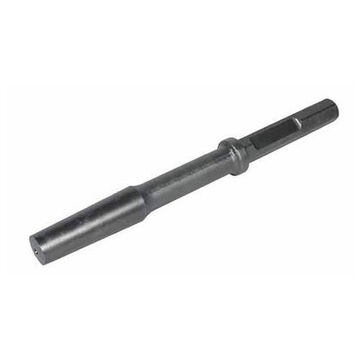 Tamper Shank, High Grade Forged Steel, 1-3/64 in wd Blade, 12 in oal, 2 in lg Shank, 3/4 in Hex Shank, Bright
