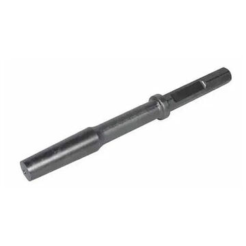 Tamper Shank, High Grade Forged Steel, 1-1/8 in Blade Width, 15-1/2 in oal, 1-1/8 in Hex Shank, Bright