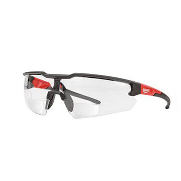 Safety Glasses, Nylon Frame, Polycarbonate Lens, Standard, Anti-Fog, Anti-Scratch, Anti-Static, Clear