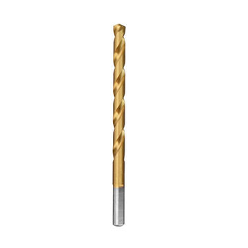 Jobber Drill Bit, HSS, Titanium Coated, 13/64 in Dia, Spiral, 2-7/16 in Flute, 3-5/8 in OAL