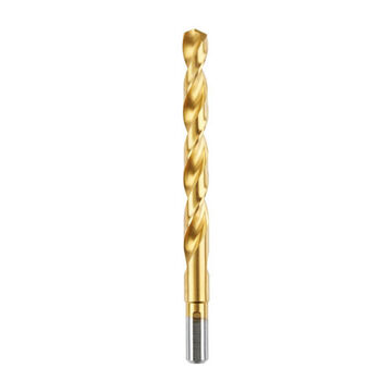 Jobber Drill Bit, HSS, 27/64 in Dia, Spiral, 3-15/16 in Flute, 5-3/8 in OAL