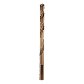 Bit Twist Jobber Drill, 17/64 In Shank, 17/64 In Dia, 4.13 In Lg, High Speed Cobalt