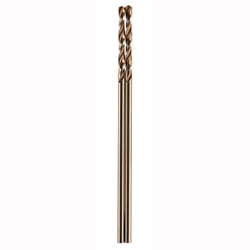 Metric Jobber Drill Bit, Cobalt, 1 mm Dia, Spiral, 0.47 in Flute, 1.3 in OAL