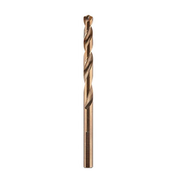 Bit Metric Jobber Drill, Cobalt, 6 Mm Dia, Spiral, 2.24 In Flute, 3.7 In Oal