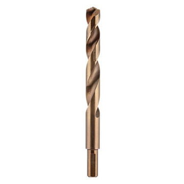 Metric Jobber Drill Bit, Cobalt, 13 mm Dia, Spiral, 3.98 in Flute, 5.9 in OAL