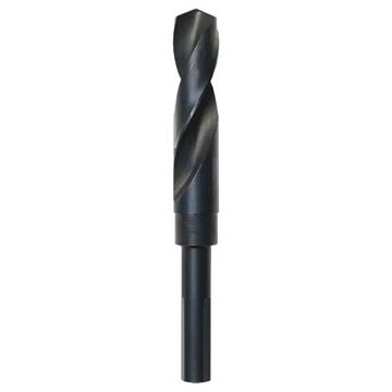 Bit Silver And Deming Wood Drill, Material Hss, Black Oxide Finish, 1/2 In 3-flat Shank, 6 In Oal, 25/32 In Dia